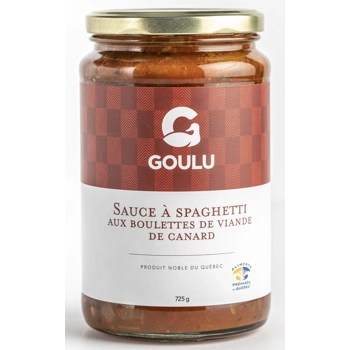 Sauce à spaghetti aux boulettes de viande de canard