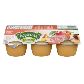 APPLESNAX - COLLATION AUX POMMES ET PÊCHES NON SUCRÉE