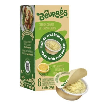 Les Beurrés, Citron confit et fines herbes