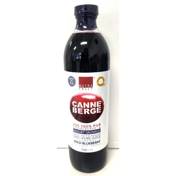 Jus 100% pur canneberge et bleuet sauvage