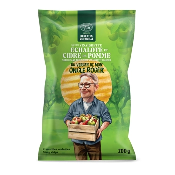 Vinegar and shallot wavy chips