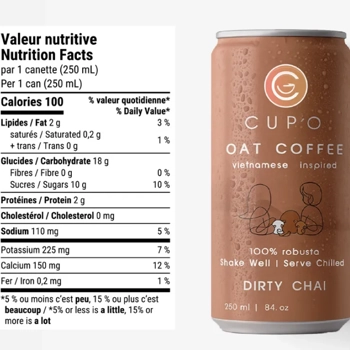 Café Avoine Dirty Chai
