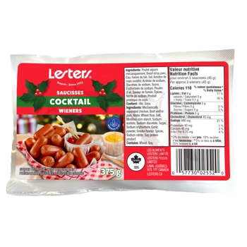 Saucisses fumées cocktail 375g