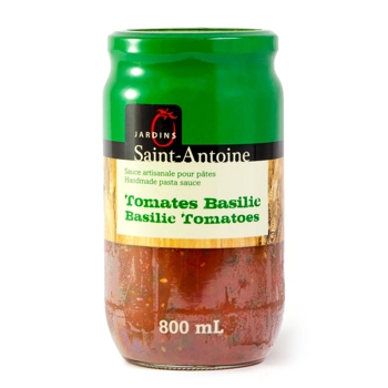 Handmade pasta sauce BASILIC TOMATOES