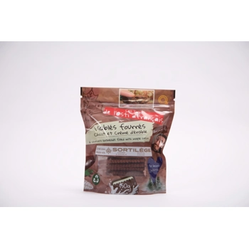 6 Sablés fourrés au chocolat et crème d'Érable Sortilège.