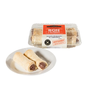 Roulé feuilleté au chocolat