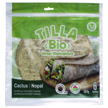 Tilla' Bio (VEGAN) Tortilla - Cactus (Nopal) Wrap