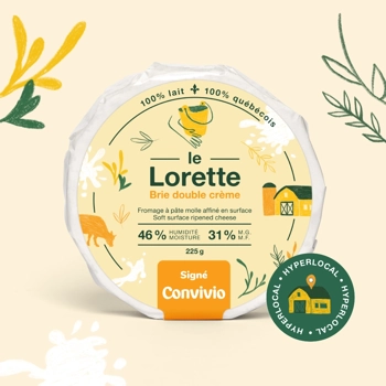 Fromage brie double crème Le Lorette