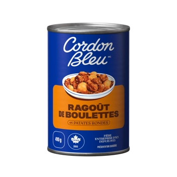 Meatballs In Gravy with round potatoes