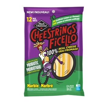 Black Diamond Cheestring Probiotiqu Marbré 12 Paquet