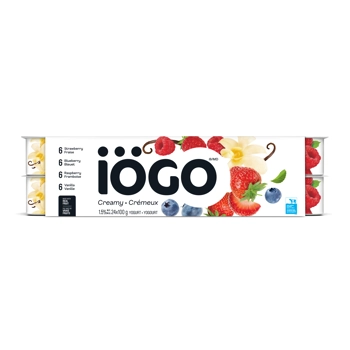 YOGOURT CRÉMEUX FRAISE/FRAMBOISE/BLEUET/VANILLE