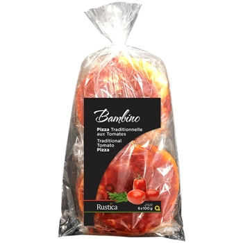 Traditional Italian Bakery Style Bambino Tomato Pizza 6x100g