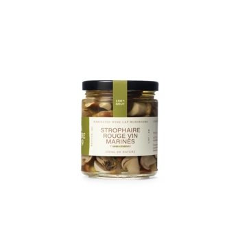 Strophaires rouge vin marinés au thym