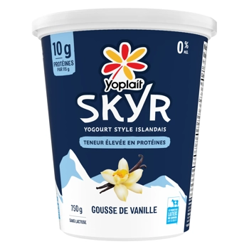 Yoplait SKYR Yogourt Gousse de vanille 0% M.G. 750G