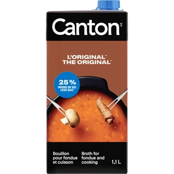 Bouillon pour fondue et cuisson l'Original 25% moins de sel