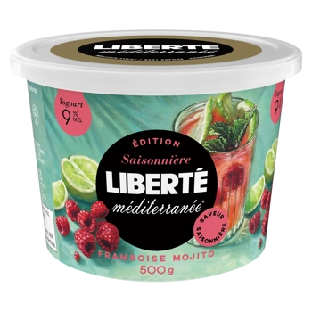 Yogourt Méditerranée 9% Framboise Mojito