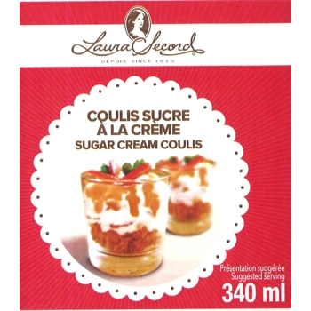 Sugar cream coulis