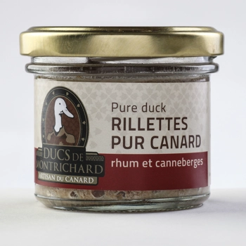 Rillettes pur canard rhum-Canneberges