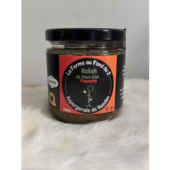 Relish de fleur d'ail épicée piquante