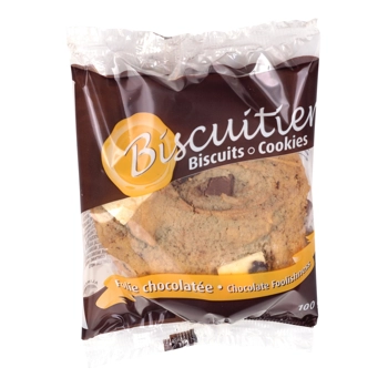 Cooked and individually wrapped Chocolate Foolishness Cookie