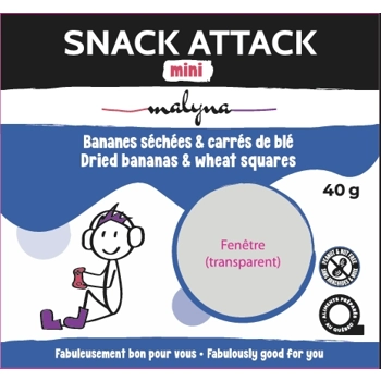 Dried bananas & wheat squaress