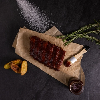 Demi côtes levées cuites 24+ oz avec sauce 28x480g