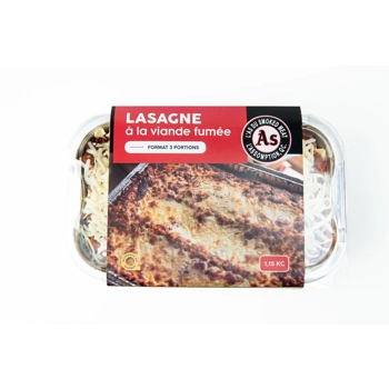 Lasagne à la viande fumée.