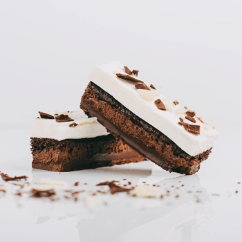 Three chocolate crispy