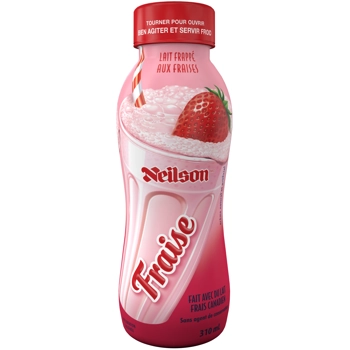 Lait Frappé aux Fraises
