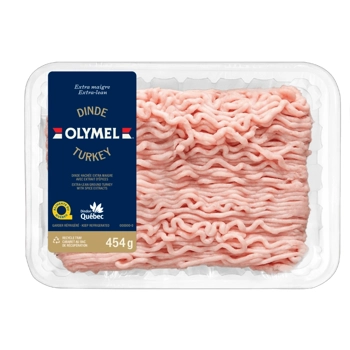 Dinde hachée extra maigre, avec extrait d'épices