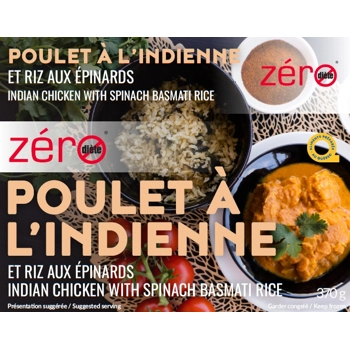 Indian Chicken with spinach basmati rice