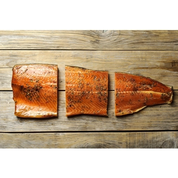 Saumon fumé à chaud