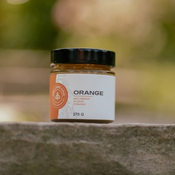 Churned honey with orange zest