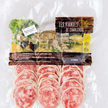 Saucisson sec de porc ( Pieux ) -Biologique