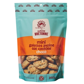 Mini oatmeal and choco chips cookies