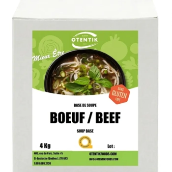 BASE POUR BOUILLON STYLE BOEUF VÉGÉTALIEN SODIUM RÉDUIT