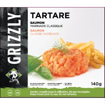Salmon tartare and classic marinade