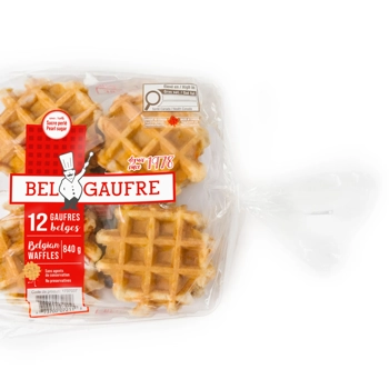 Gaufre belge à saveur de vanille