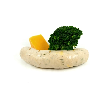 Pork, brocoli and cheese sausage