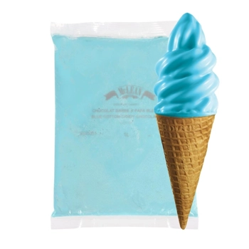 Blue cotton candy chocolate cone dip