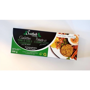 Galettes de pomme de terre et légumineuses