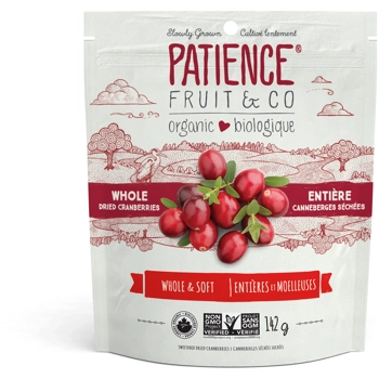 Canneberges séchées bio sucrées (sucre de canne et entières)