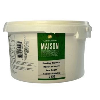Tapioca pudding reduced in sugar