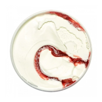 Crème glacée gâteau au fromage et cerises