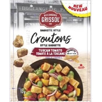 Baguette style croutons tomate à la Toscane