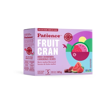 FruitCran - Canneberges séchées 50% moins de sucre à saveur de fraise-melon
