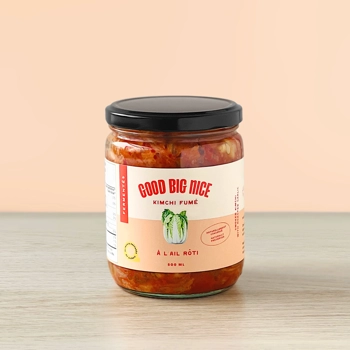 Kimchi fumé à l'ail rôti