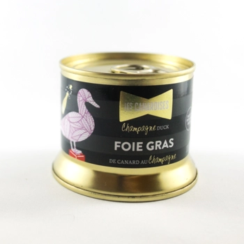 Champagne block of duck foie gras