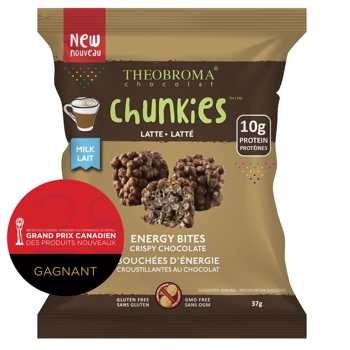 38% milk latte energy bites crispy chocolate chunkies