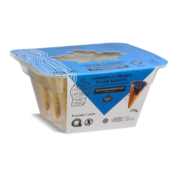 Cornets à l'érable et aux bleuets